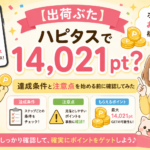 【出荷ぶた】ハピタスで14,021pt？達成条件と注意点を始める前に確認してみた